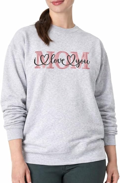 Women’s Casual Sweatshirt - Soft Cotton Blend Crewneck Pullover - Relaxed Fit & Comfortable - Ideal for Everyday Wear