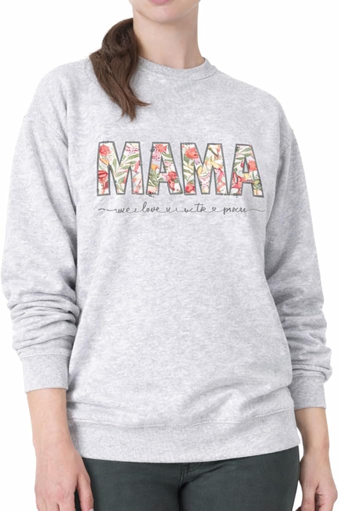 Women’s Casual Sweatshirt - Soft Cotton Blend Crewneck Pullover - Relaxed Fit & Comfortable - Ideal for Everyday Wear - Image 4