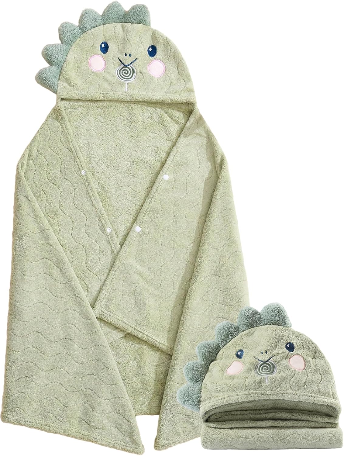 Toddler Hooded Bath Towel 27.5"X55" Unisex Baby Bath Towels Ultra Absorbent beautiful gift for toddler, babies, infants &new born - Image 5