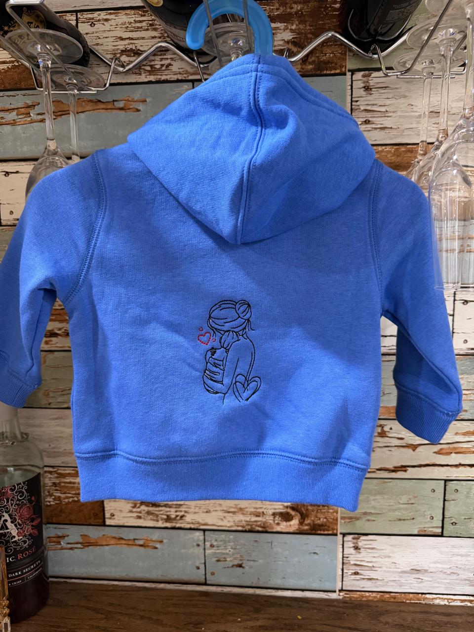 Personalized Baby Girl Zip-Up Butter Fleece Hoodie – Custom Name Infant Jacket (0–24 Months), Ultra-Soft Cozy Newborn & Toddler Hoodie, Warm Everyday Outerwear, Baby Shower Gift, First Birthday or Coming Home Outfit - Image 4