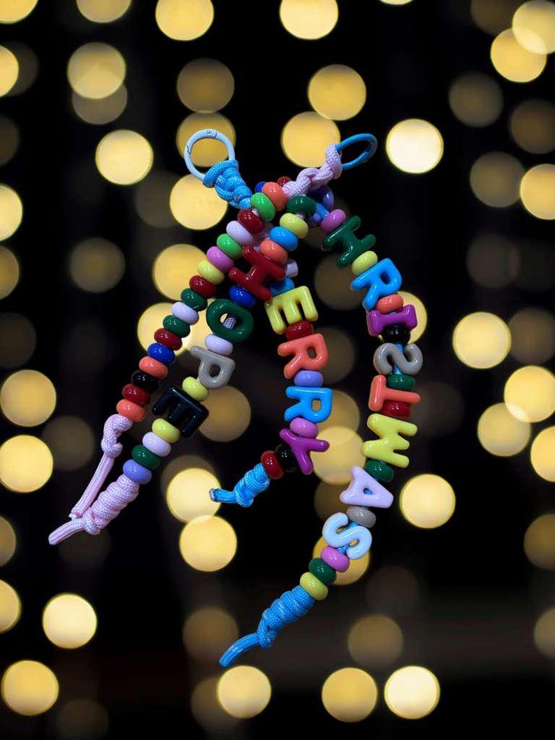 Namepop Colorful Beaded Letter Keychain – Personalized Custom Initial Keyring, Fun & Vibrant Accessory for Bags, Keys, and Gifts - Image 6