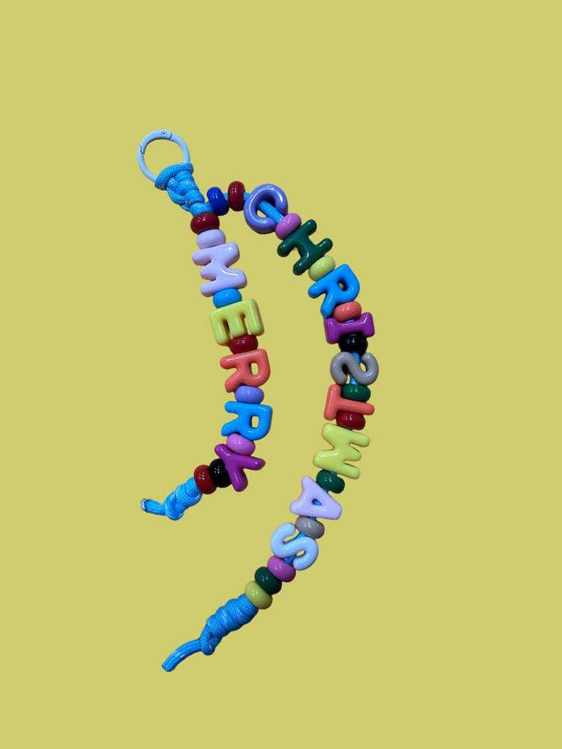 Namepop Colorful Beaded Letter Keychain – Personalized Custom Initial Keyring, Fun & Vibrant Accessory for Bags, Keys, and Gifts - Image 5